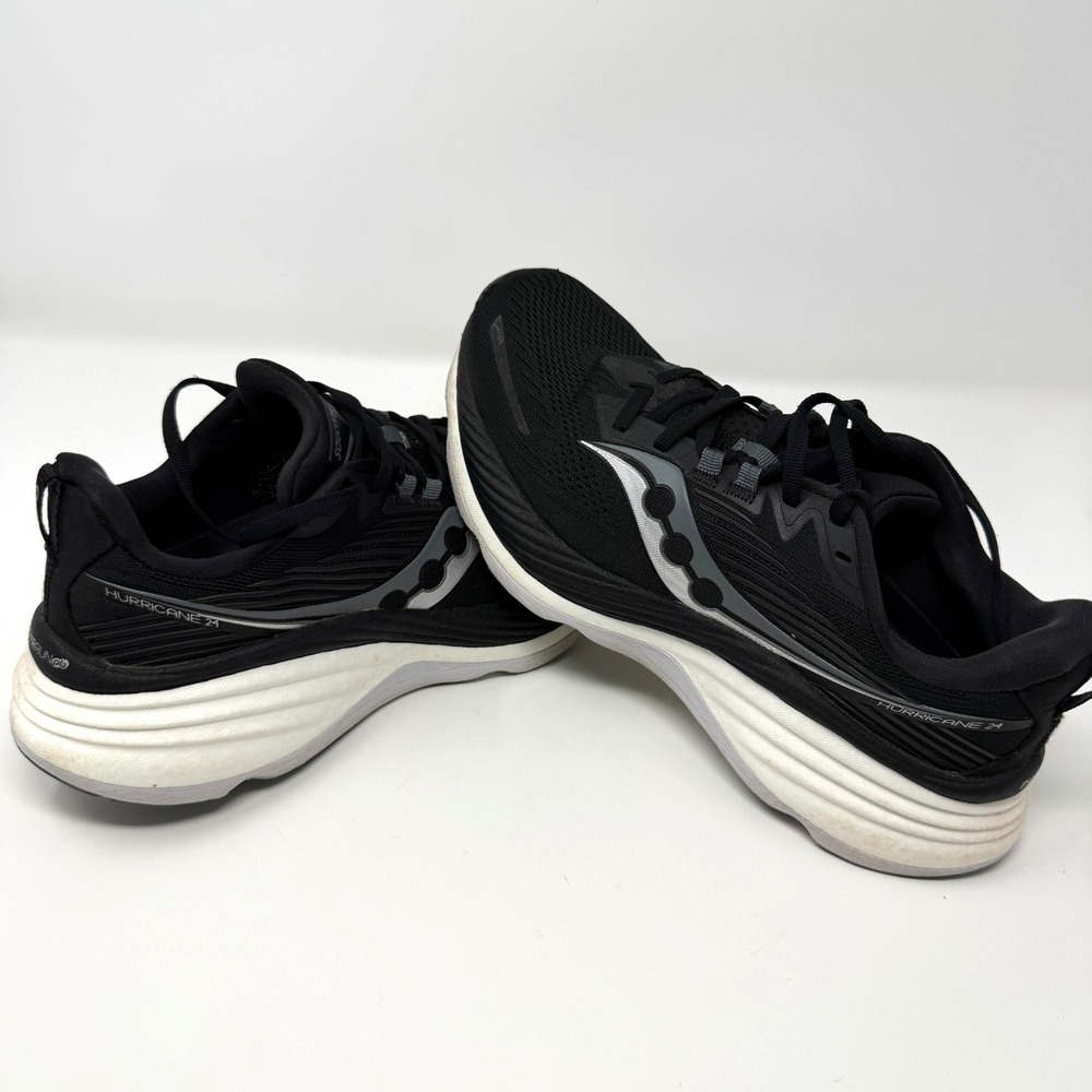 Saucony Hurricane 24 Black Carbon Men's 8.5